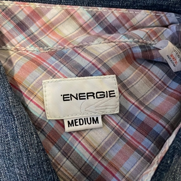 Energie jeans shirt, sz M fit like small - Picture 2 of 4